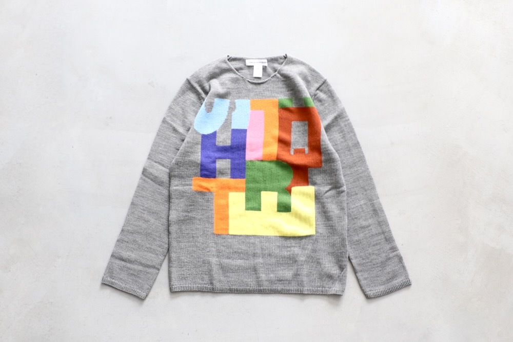 COMME des GARCONS SHIRT(���� �� ����륽�� �����) "acrylic wool intarsia gauge 7 FP-N005-051"
