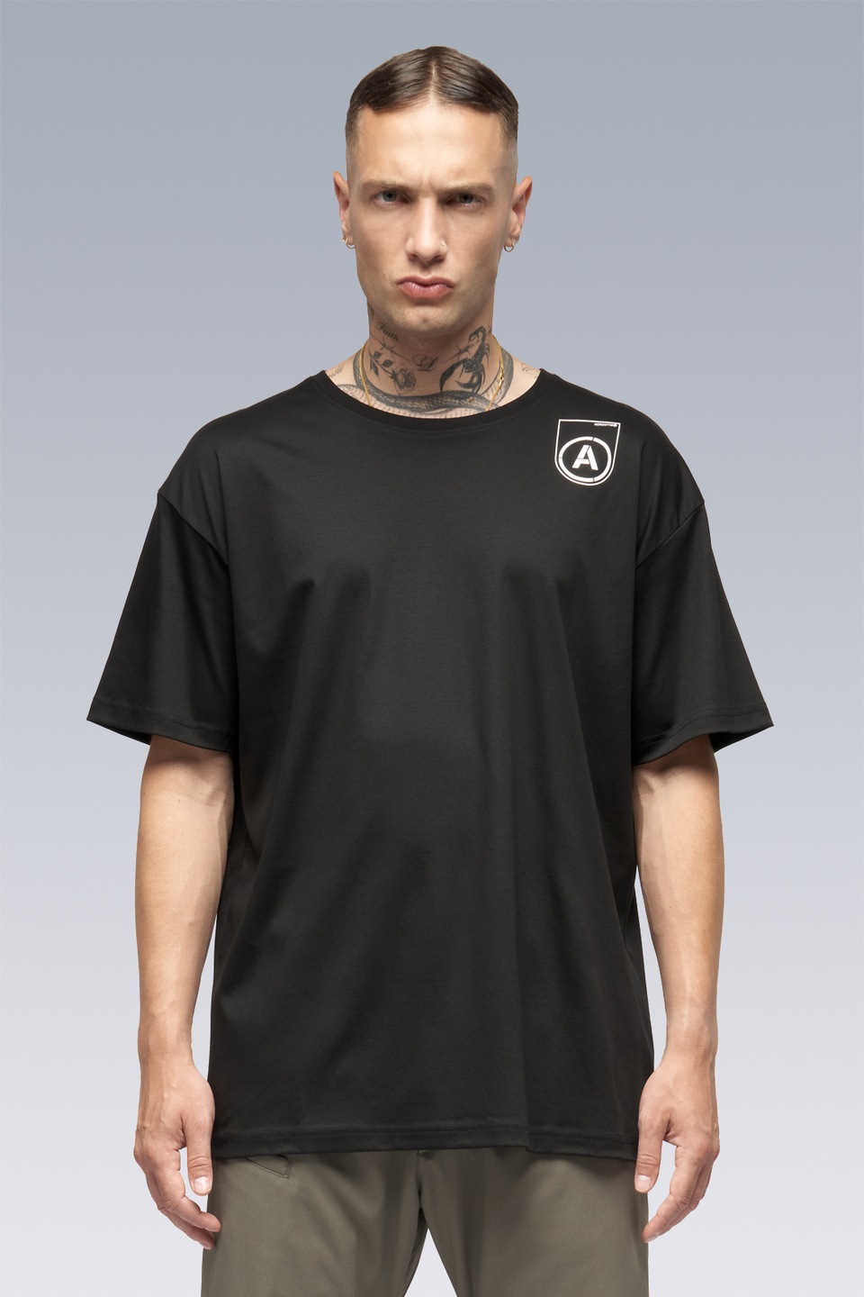 ACRONYM(�������˥���) "S24-PR-B MERCERIZED SHORT SLEEVE (STRAIGHT FIT)"