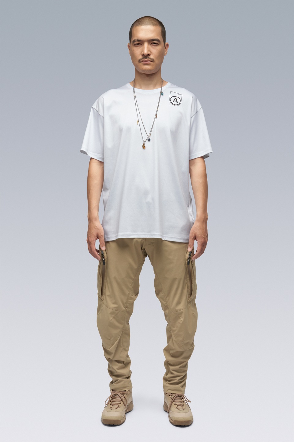 ACRONYM(�������˥���) "S24-PR-B MERCERIZED SHORT SLEEVE (STRAIGHT FIT)"