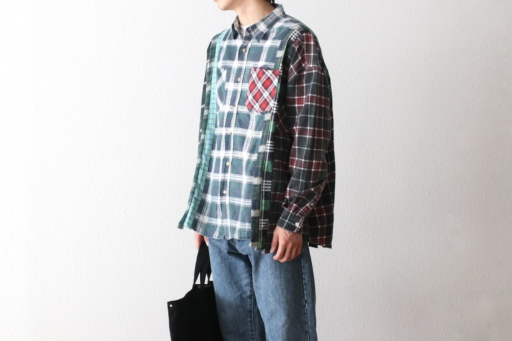 needles ニードルス　パイル生地　半袖シャツ needles ニードルス パイル生地 半袖シャツ