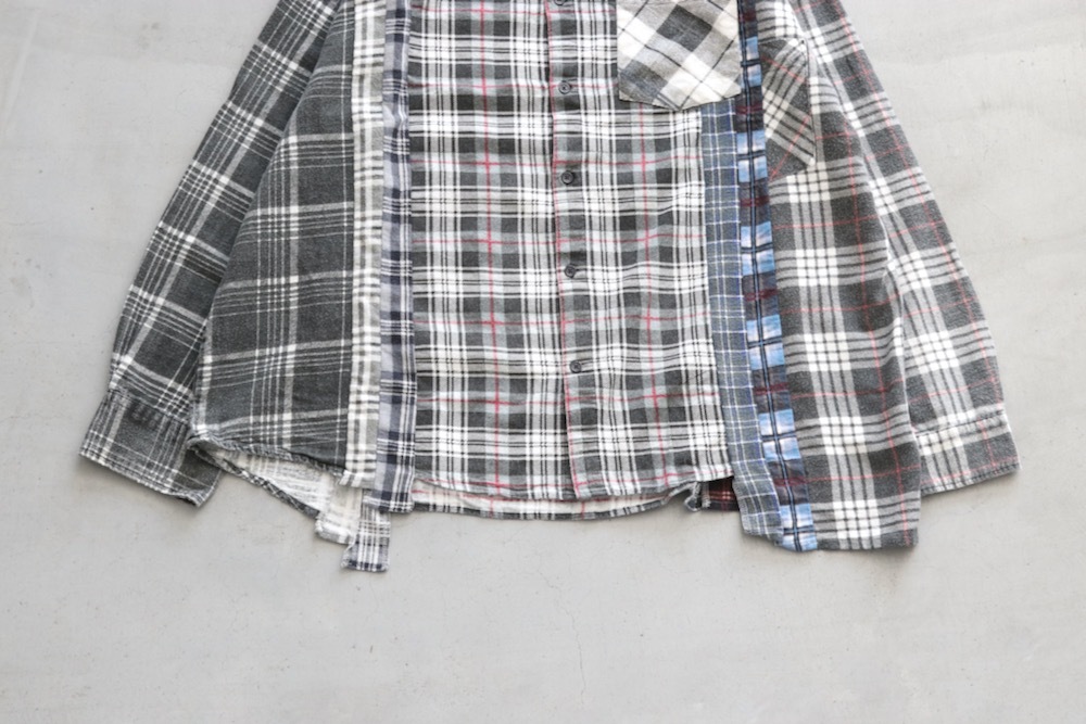 Rebuild by Needles (ӥɥХˡɥ륺) "Flannel Shirt - 7 Cuts Wide Shirt"