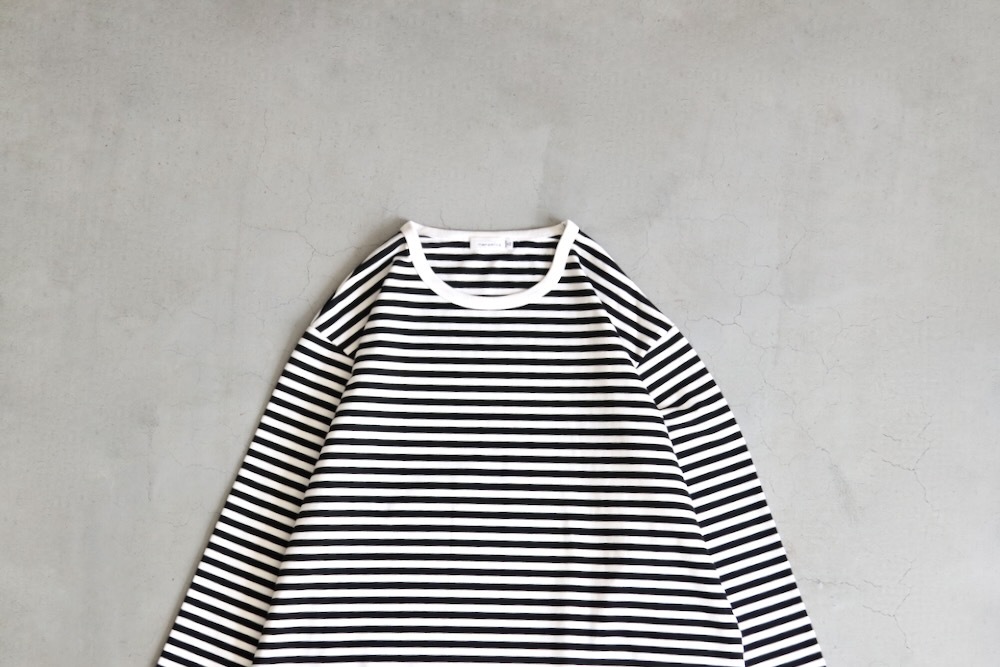 [10% > 15%OFF] nanamica(�ʥʥߥ�) "COOLMAX Stripe Jersey L/S Tee"