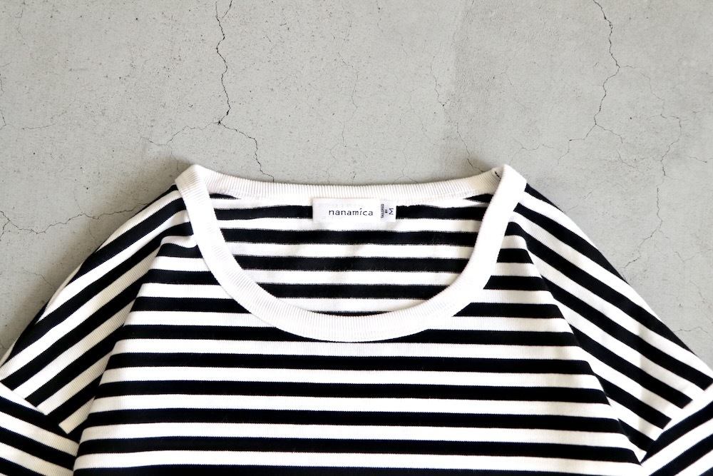 [10% > 15%OFF] nanamica(�ʥʥߥ�) "COOLMAX Stripe Jersey L/S Tee"