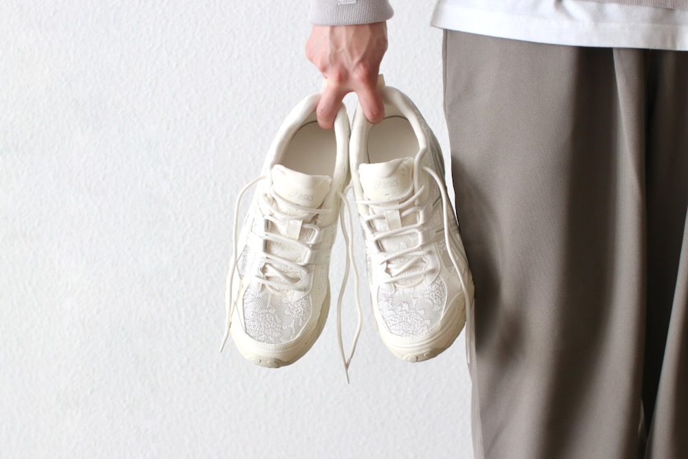 ASICS (�����å���) "GEL-NUNOBIKI -Cream/Pure Silver-"