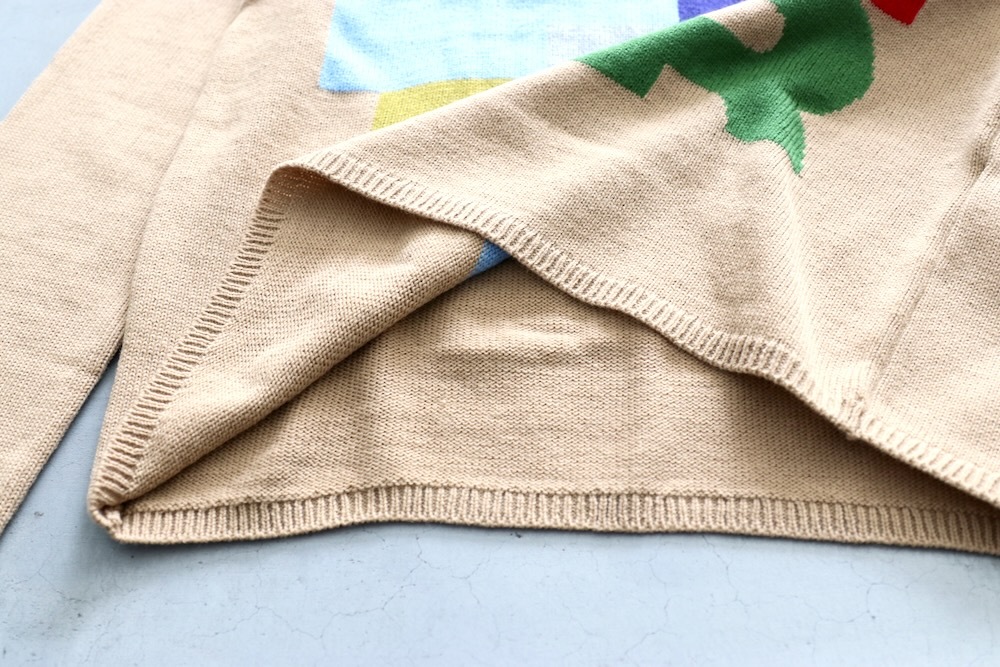 COMME des GARCONS SHIRT(���� �� ����륽�� �����) "acrylic wool intarsia gauge 7 FP-N006-051"