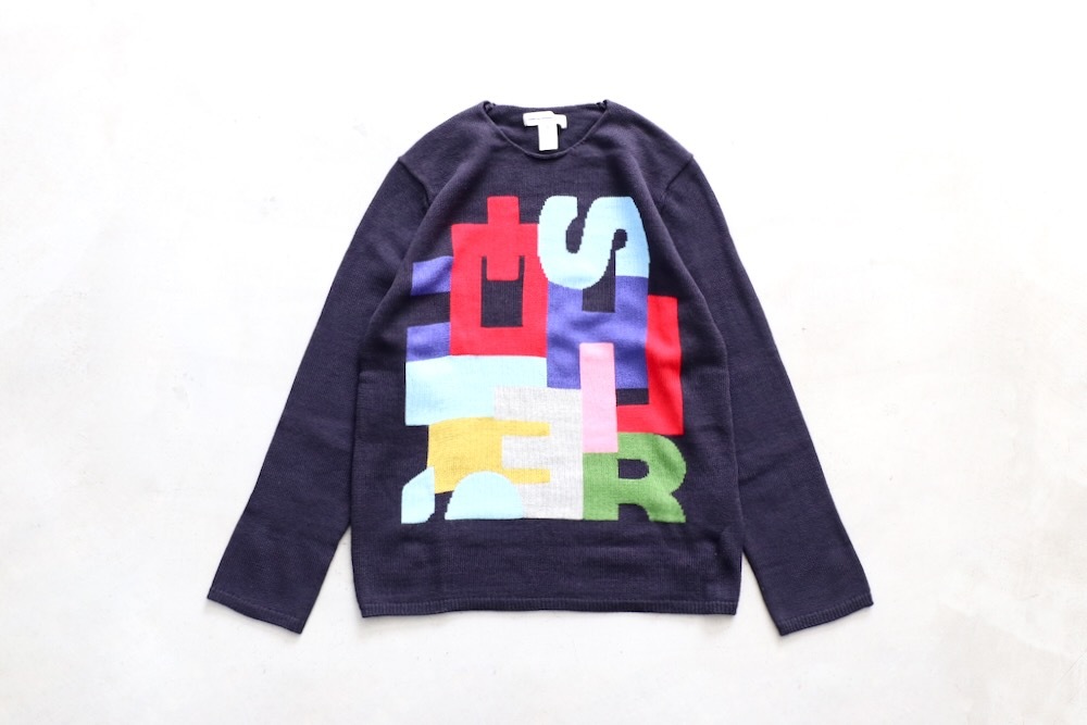 COMME des GARCONS SHIRT(���� �� ����륽�� �����) "acrylic wool intarsia gauge 7 FP-N006-051"