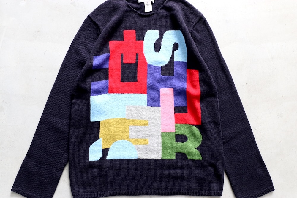COMME des GARCONS SHIRT(���� �� ����륽�� �����) "acrylic wool intarsia gauge 7 FP-N006-051"