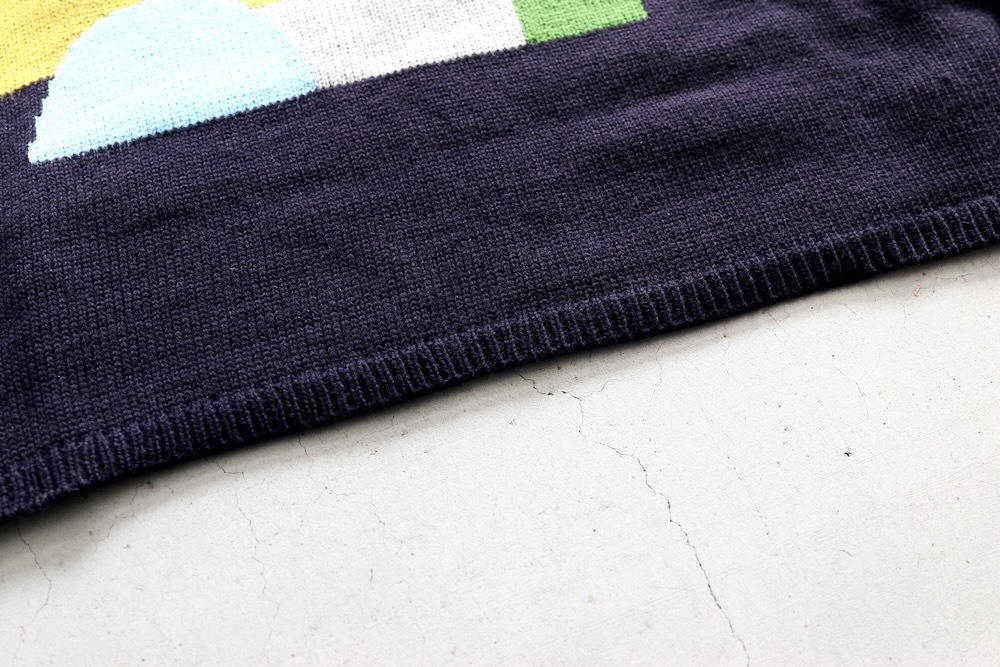 COMME des GARCONS SHIRT(���� �� ����륽�� �����) "acrylic wool intarsia gauge 7 FP-N006-051"
