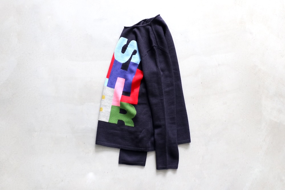 COMME des GARCONS SHIRT(���� �� ����륽�� �����) "acrylic wool intarsia gauge 7 FP-N006-051"