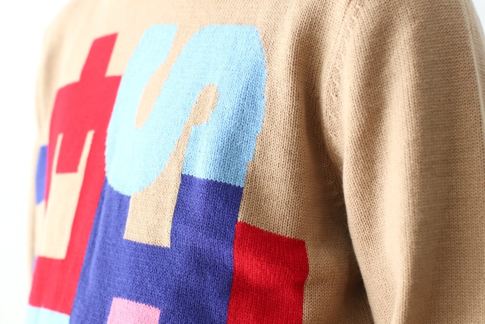 COMME des GARCONS SHIRT(���� �� ����륽�� �����) "acrylic wool intarsia gauge 7 FP-N006-051"