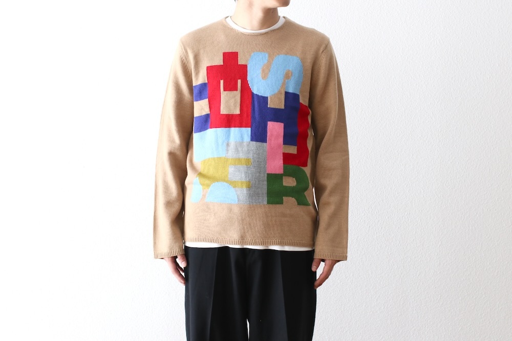 COMME des GARCONS SHIRT(���� �� ����륽�� �����) "acrylic wool intarsia gauge 7 FP-N006-051"