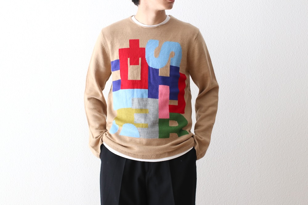 COMME des GARCONS SHIRT(���� �� ����륽�� �����) "acrylic wool intarsia gauge 7 FP-N006-051"