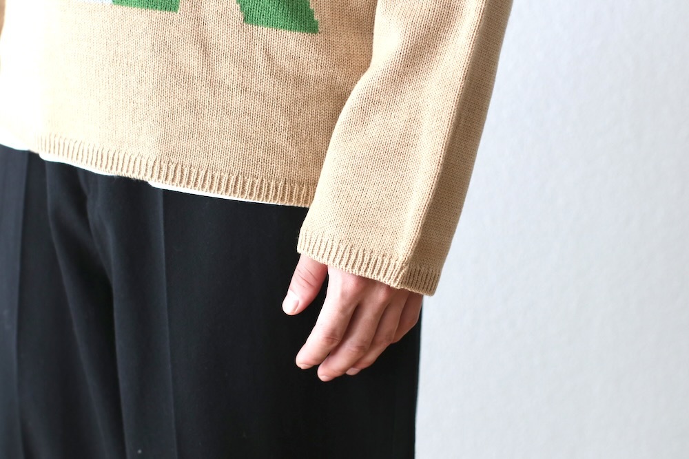 COMME des GARCONS SHIRT(���� �� ����륽�� �����) "acrylic wool intarsia gauge 7 FP-N006-051"