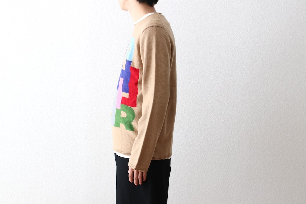 COMME des GARCONS SHIRT(���� �� ����륽�� �����) "acrylic wool intarsia gauge 7 FP-N006-051"