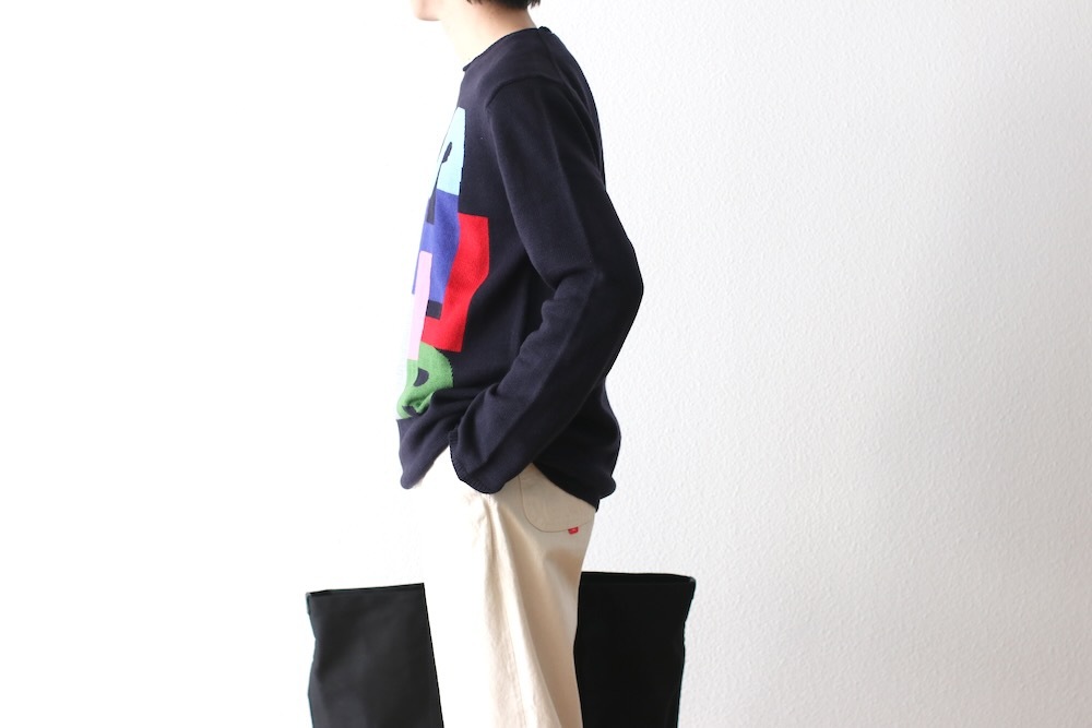 COMME des GARCONS SHIRT(���� �� ����륽�� �����) "acrylic wool intarsia gauge 7 FP-N006-051"