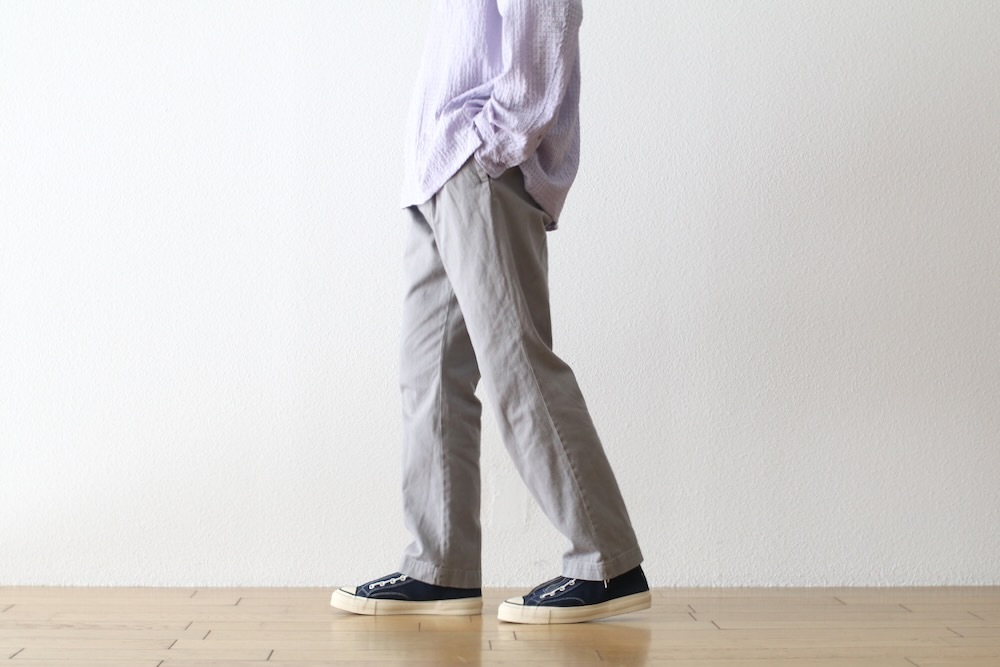 ��4.3 Release��nonnative(�Υ�ͥ��ƥ���) "OFFICER CHINO TROUSERS COTTON TWILL PIGMENT DYE"