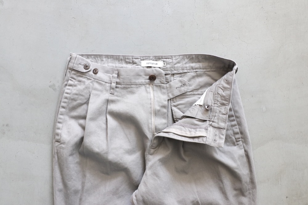 ��4.3 Release��nonnative(�Υ�ͥ��ƥ���) "OFFICER CHINO TROUSERS COTTON TWILL PIGMENT DYE"