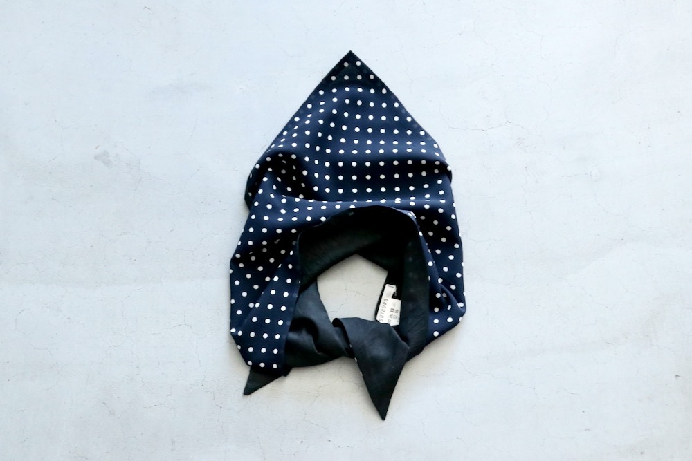 ��8.20 Release / WOMEN'S��TOUJOURS�ʥȥ����塼�ˡ�Triangle Scarf -POLKA DOT PRINT SILK CHIFFON CLOTH"
