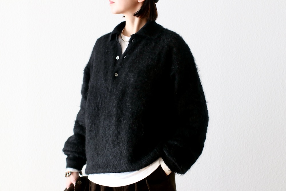 ssstein(���奿����) "SUPER KID MOHAIR KNIT POLO LS ST.999"