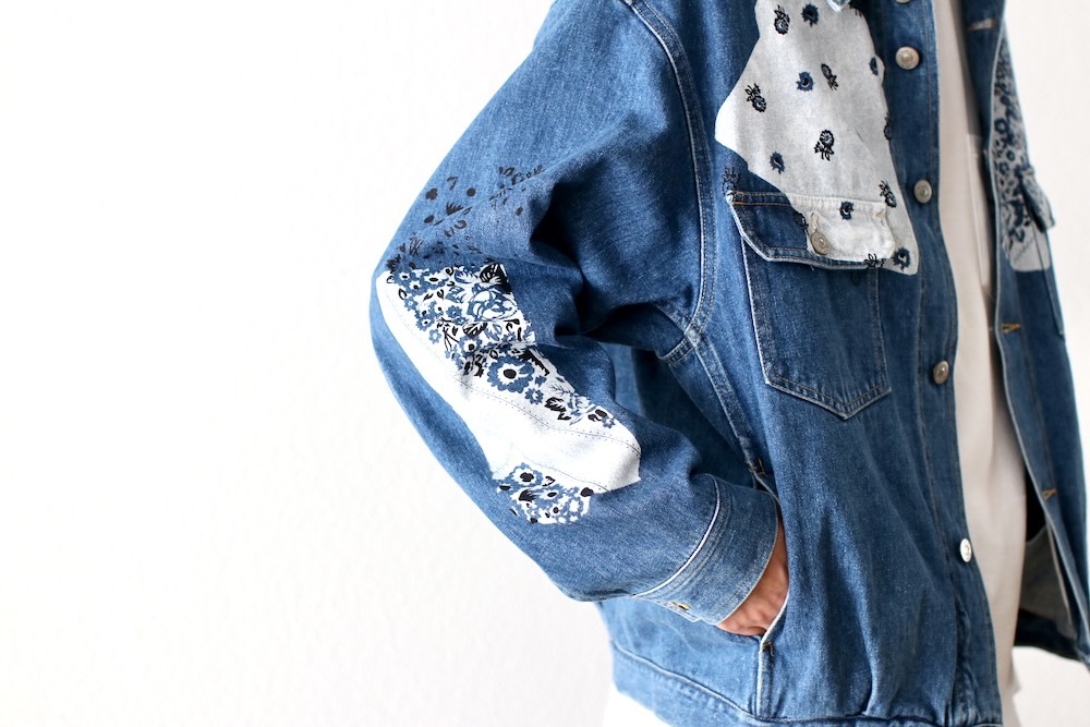 定価20,900円 NOMA t.d. ノーマティーディー スモールラグ 小さめ NOMA t.d. (ノーマ ティーディー) “Sign Print Denim Jacket