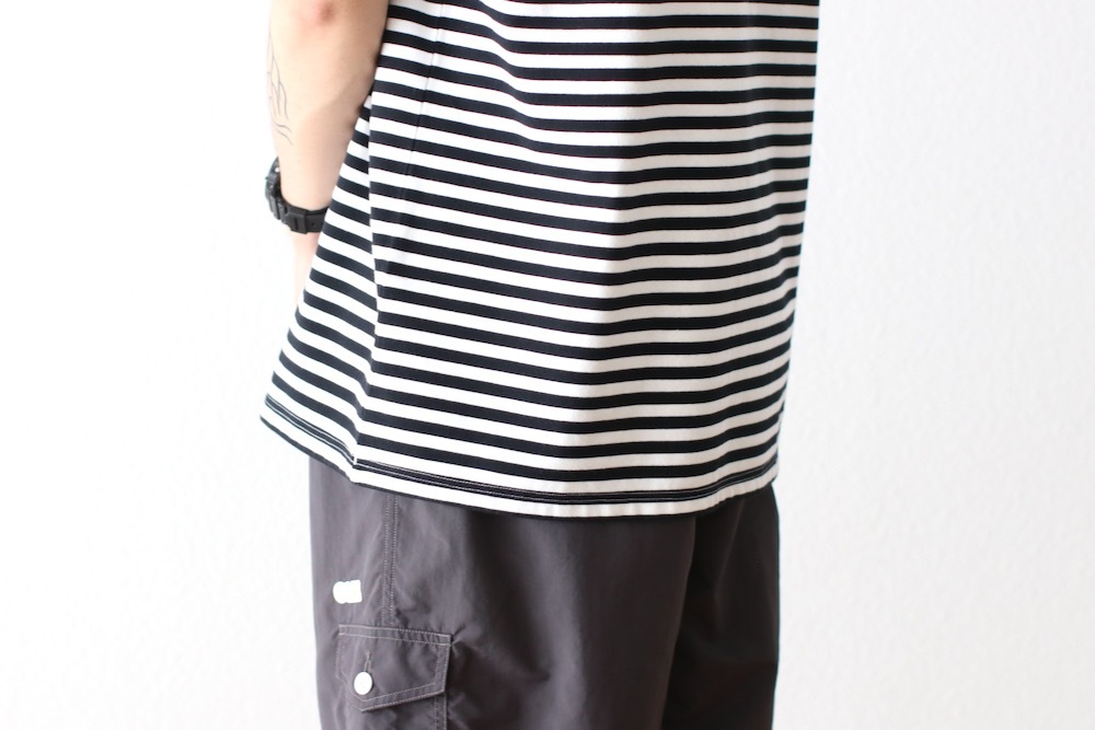 nanamica(�ʥʥߥ�) "COOLMAX Stripe Jersey Tee"