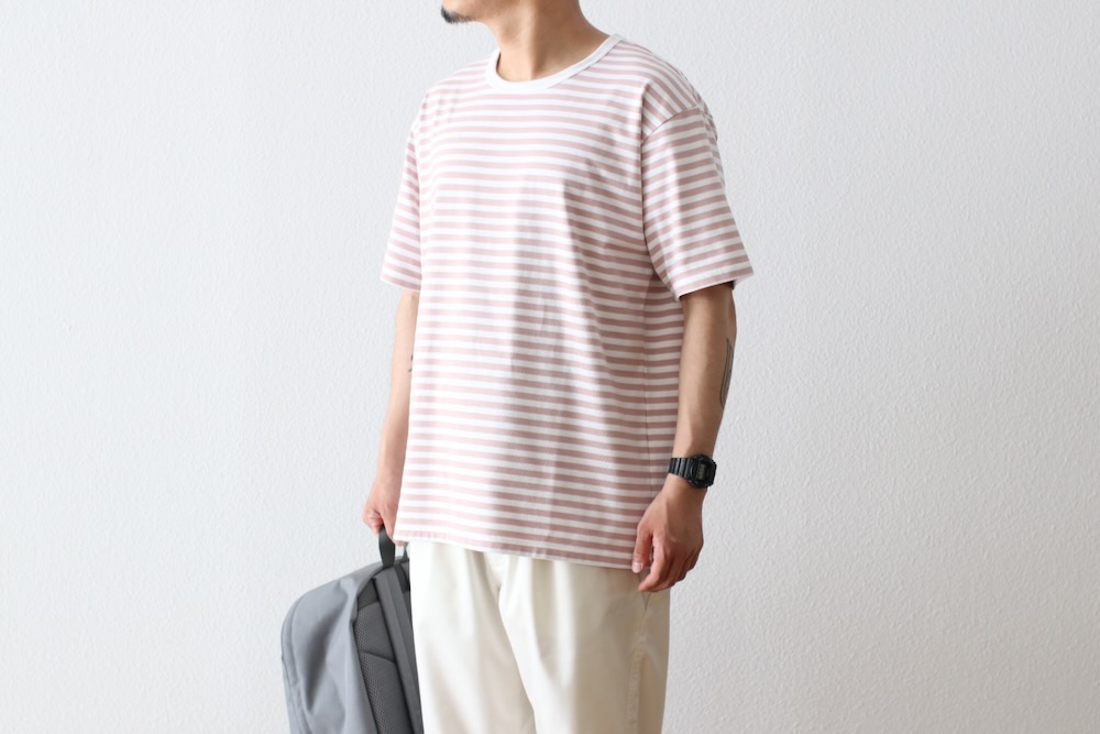 nanamica(�ʥʥߥ�) "COOLMAX Stripe Jersey Tee"