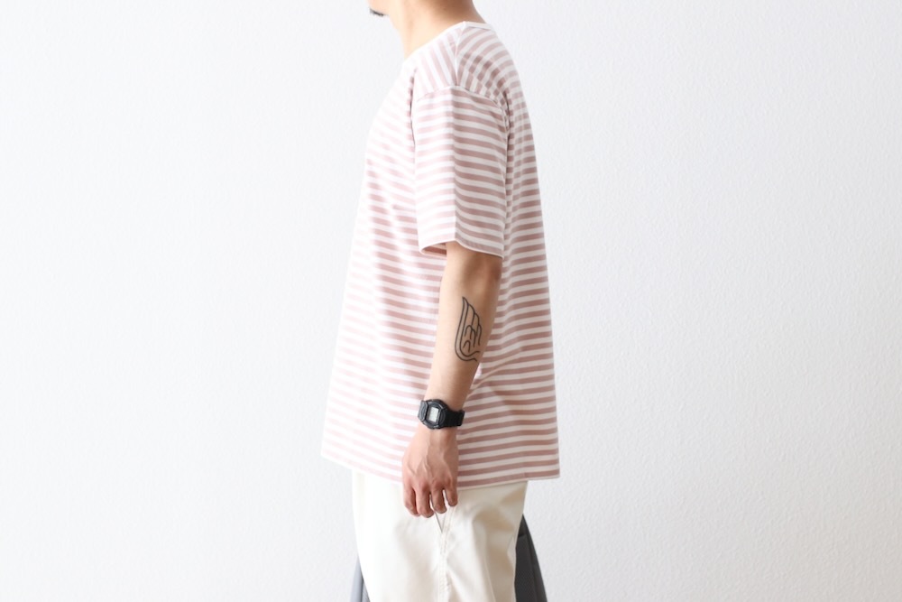 nanamica(�ʥʥߥ�) "COOLMAX Stripe Jersey Tee"