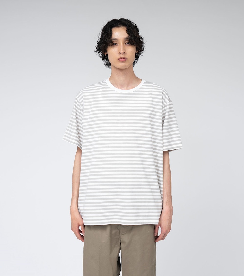 nanamica(�ʥʥߥ�) "COOLMAX Stripe Jersey Tee"