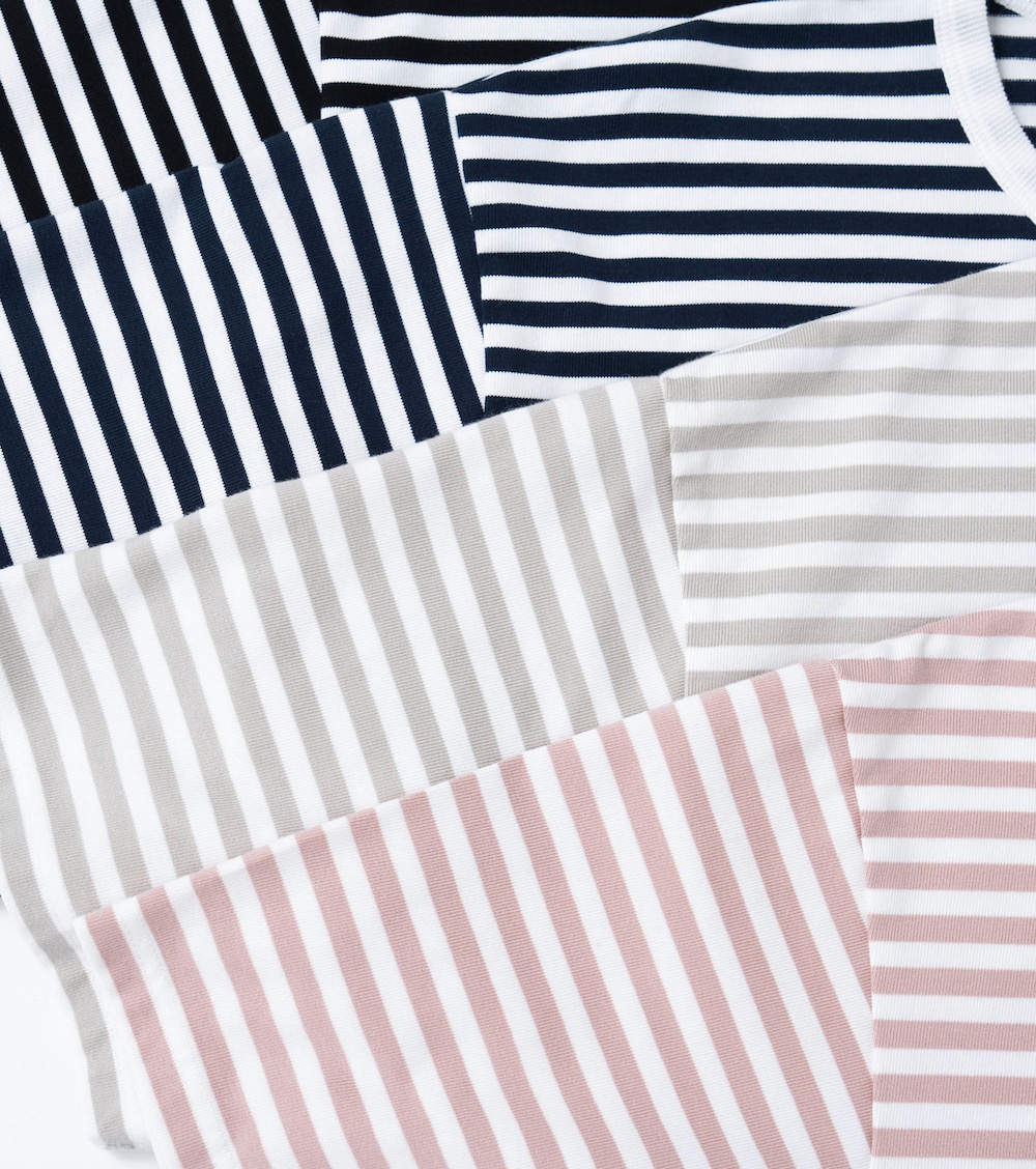 nanamica(�ʥʥߥ�) "COOLMAX Stripe Jersey Tee"