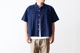 itten.(���åƥ�) "itten 6180 open collar S/S shirts -indigo border-"