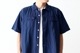 itten.(���åƥ�) "itten 6180 open collar S/S shirts -indigo border-"