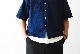 itten.(���åƥ�) "itten 6180 open collar S/S shirts -indigo border-"