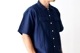 itten.(���åƥ�) "itten 6180 open collar S/S shirts -indigo border-"