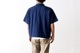 itten.(���åƥ�) "itten 6180 open collar S/S shirts -indigo border-"