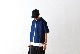 itten.(���åƥ�) "itten 6180 open collar S/S shirts -indigo border-"