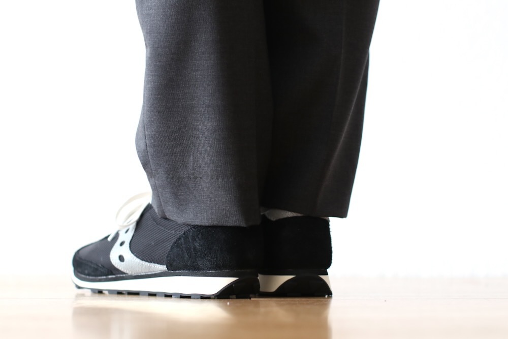 DIGAWEL ディガウェル　ウールパンツ　サイズ3 黒xグレー DIGAWEL ディガウェル ウールパンツ サイズ3 黒xグレー