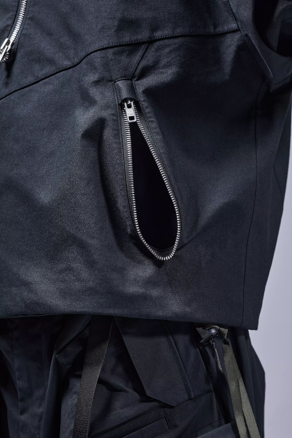 ACRONYM(˥) "J68W-BQ wide fir rider`s jacket -Xpore 3L CO face printed backer-"