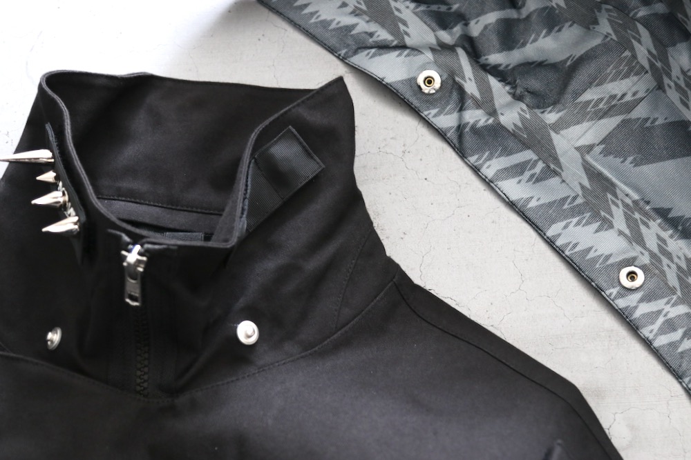 ACRONYM(˥) "J68W-BQ wide fir rider`s jacket -Xpore 3L CO face printed backer-"
