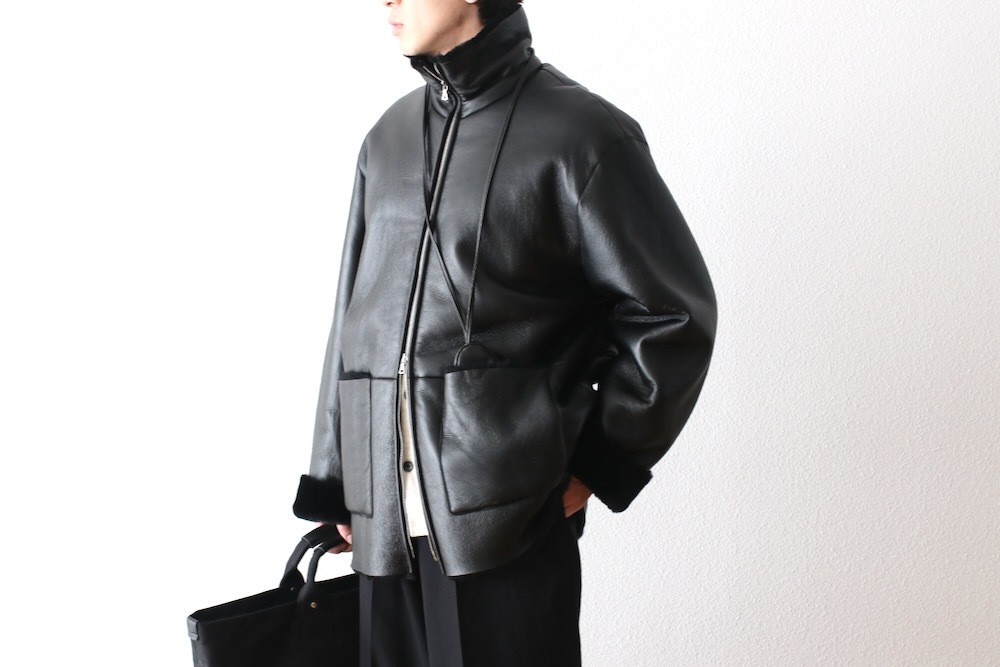 ssstein(奿) "CUT-OFF MOUTON JACKET"