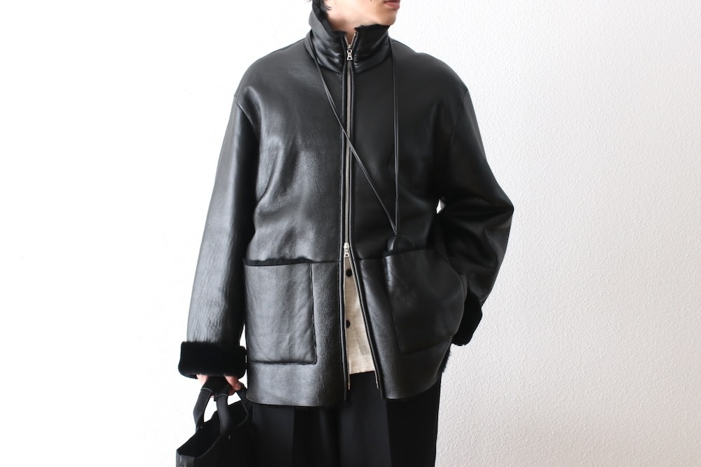 ssstein(奿) "CUT-OFF MOUTON JACKET"