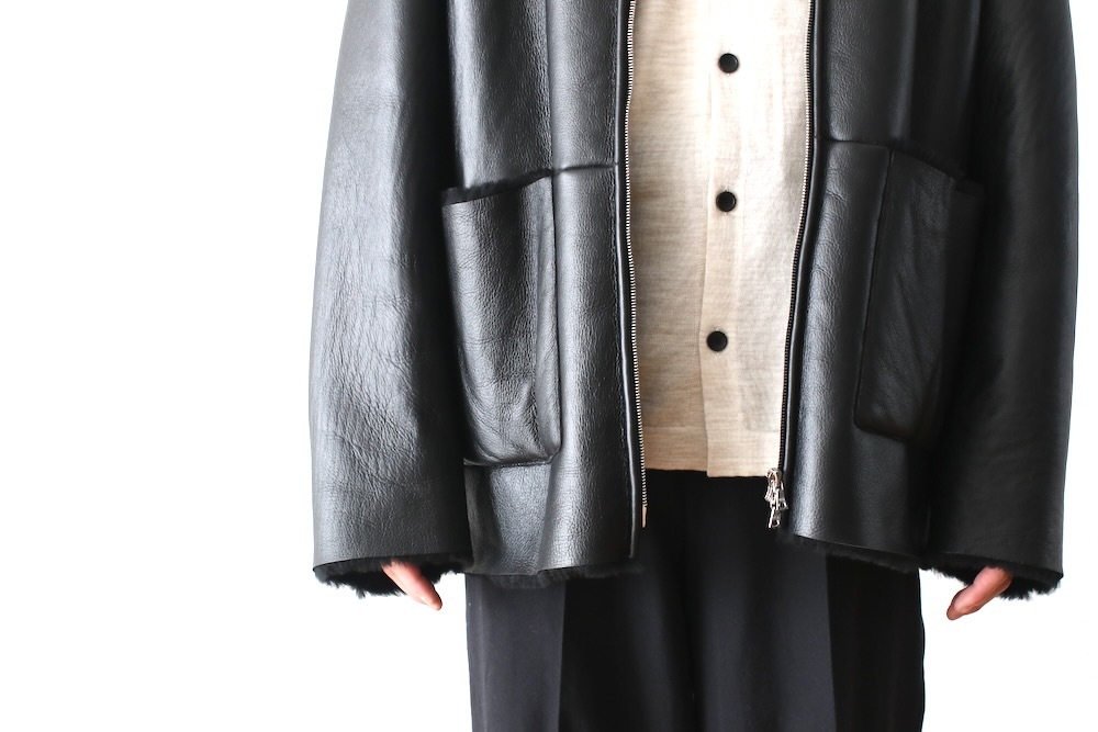 ssstein(奿) "CUT-OFF MOUTON JACKET"