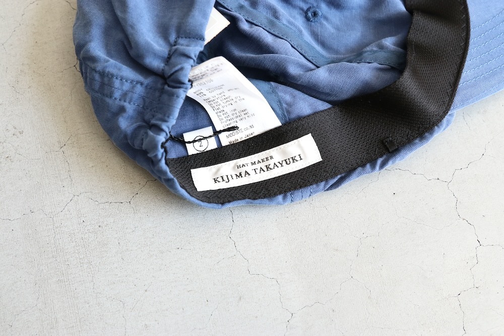 KIJIMA TAKAYUKI( 業) "LYOCELL COTTON ELASTIC BACK 6PANEL CAP"