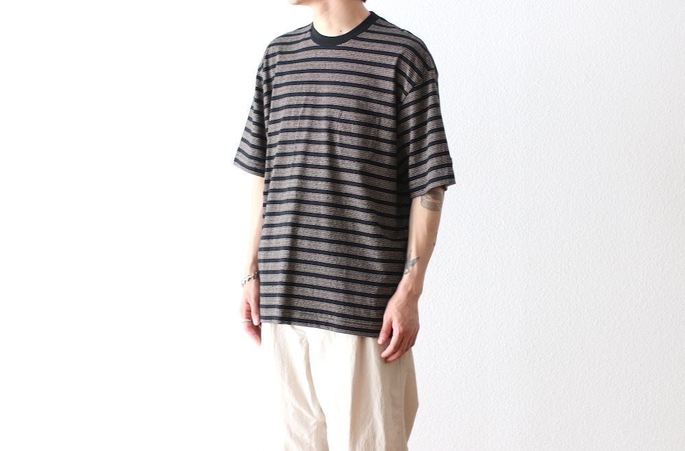 ENDS AND MEANS  (ɥɥߡ ) "(Stripe) Pocket Tee"