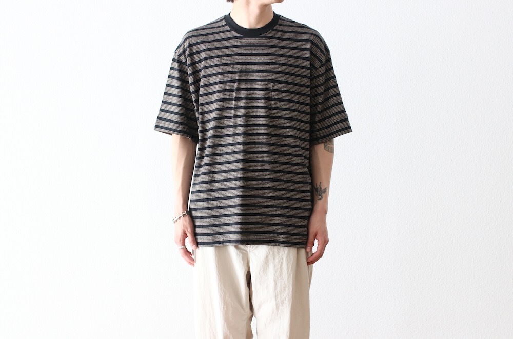 ENDS AND MEANS  (ɥɥߡ ) "(Stripe) Pocket Tee"