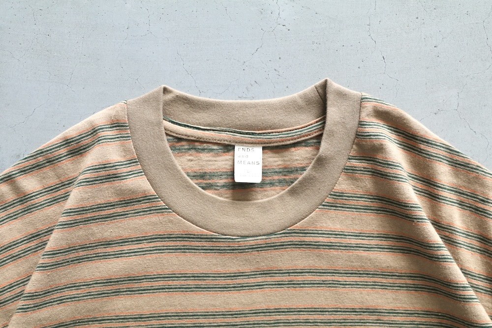 ENDS AND MEANS  (ɥɥߡ ) "(Stripe) Pocket Tee"