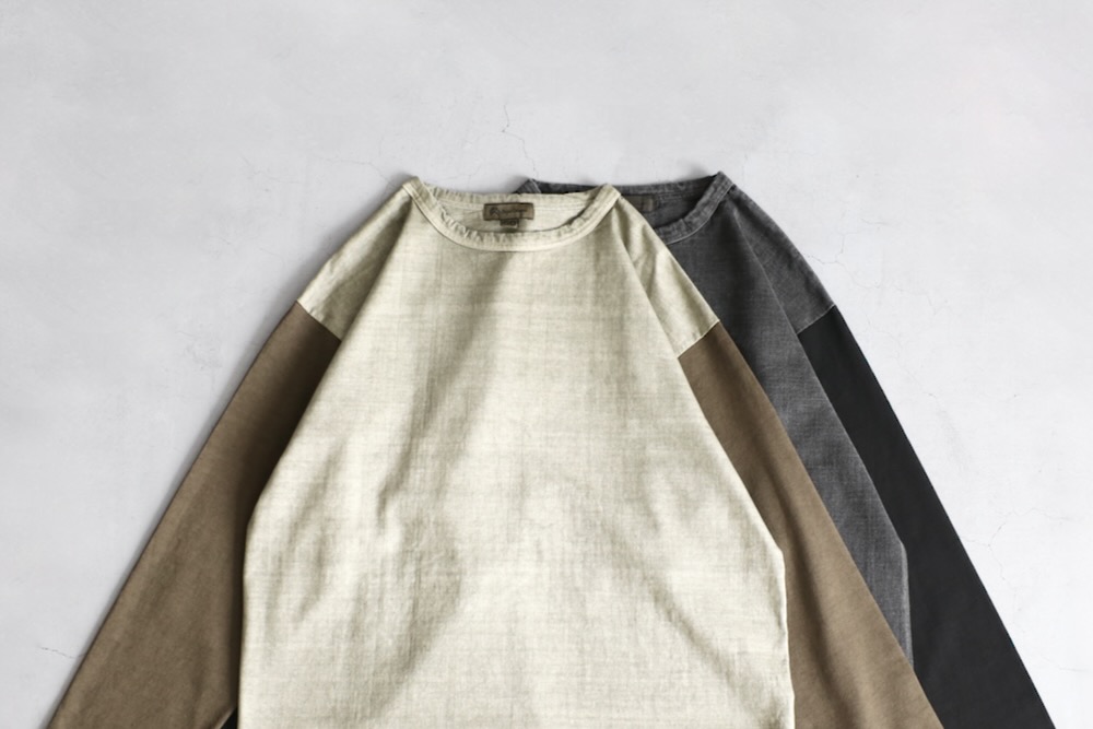 Nigel Cabourn(ʥ ܥ) "BASEBALL T-SHIRT - PIGMENT"