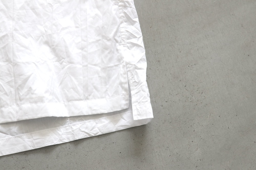 ��WOMEN'S��TOUJOURS�ʥȥ����塼�ˡ�Open Collar Short Sleeve Frill Shirt - WRINKLE COTTON PAPER CLOTH"