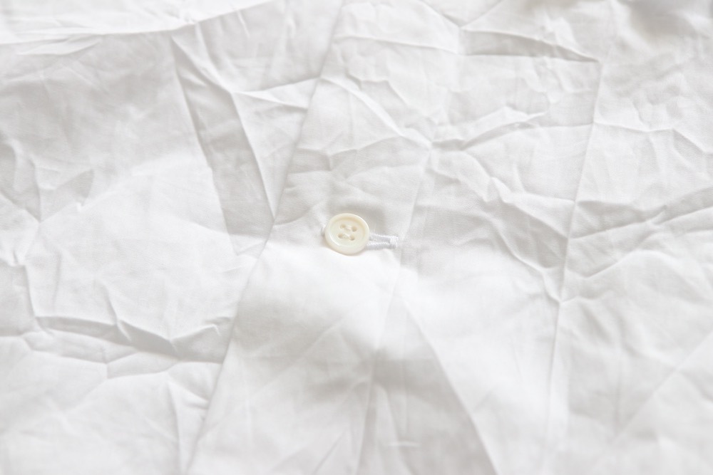 ��WOMEN'S��TOUJOURS�ʥȥ����塼�ˡ�Open Collar Short Sleeve Frill Shirt - WRINKLE COTTON PAPER CLOTH"