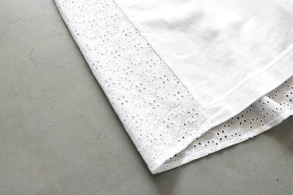 ��WOMEN'S��TOUJOURS�ʥȥ����塼�ˡ�Sleeveless Combination T-shirt -CUTWORK EMBROIDERY COTTON CLOTH-��