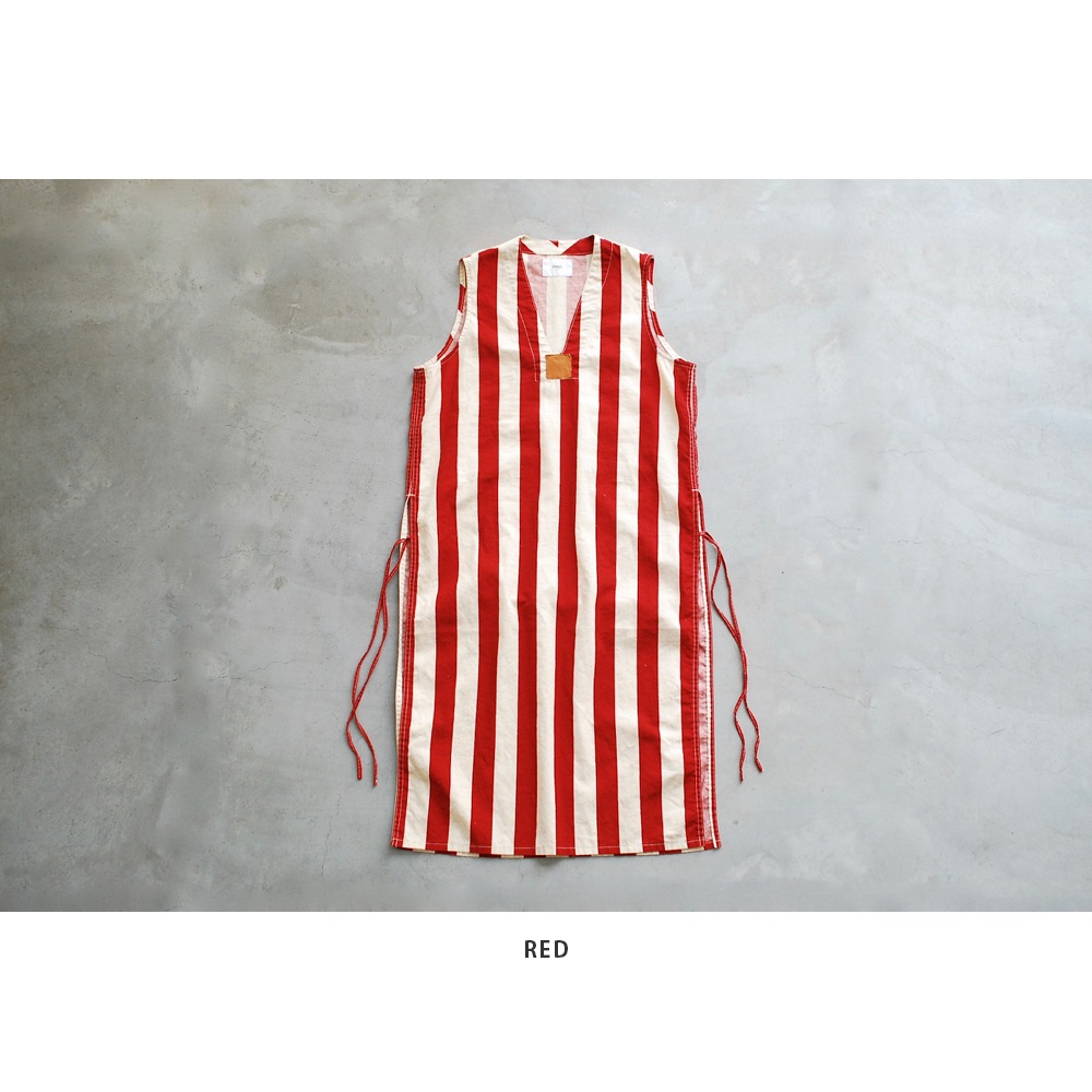 itten.(���åƥ�) ��itten 11 H vest long - Cotton Linen Stripe-��